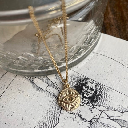 Solid Gold Eye Pendant by Joy Everley