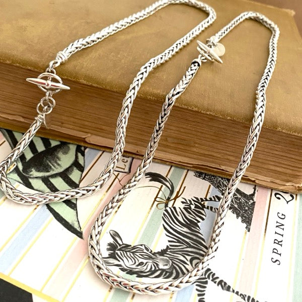 Silver Foxtail Woven Chain by Joy Everley