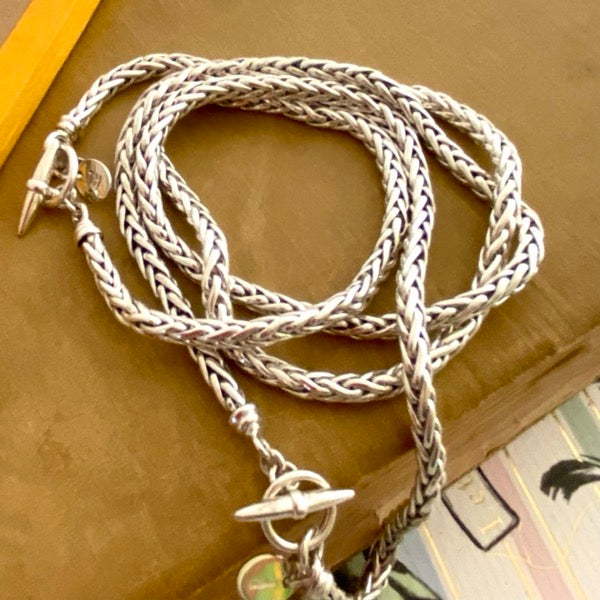 Silver Foxtail Woven Chain by Joy Everley