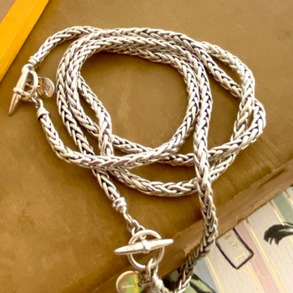 Silver Foxtail Woven Chain by Joy Everley