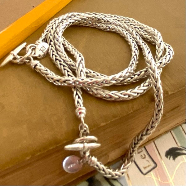 Silver Foxtail Woven Chain by Joy Everley