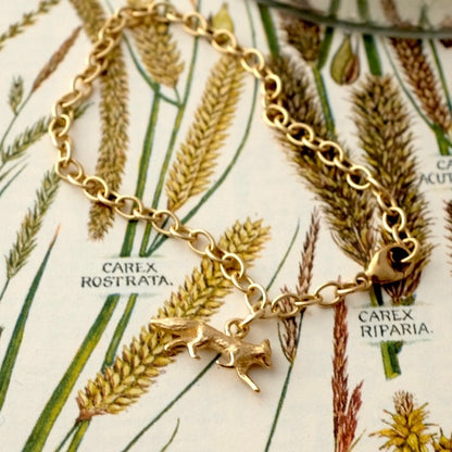 Solid Gold Chain Bracelet by Joy Everley