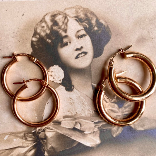 Gold Hoops by Joy Everley
