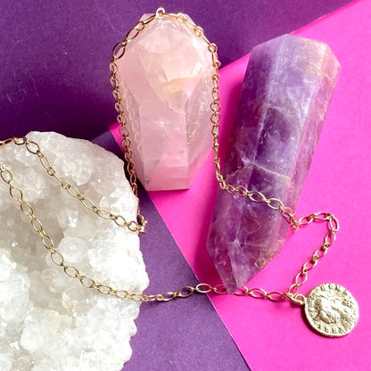 Solid Gold Open Oval Link Chain by Joy Everley