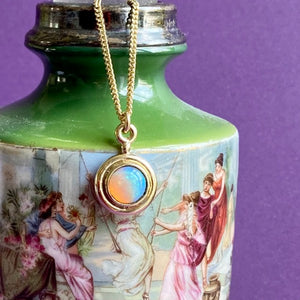 Solid Gold Opal Necklace by Joy Everley