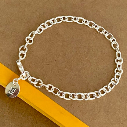 Solid Silver Little Link Bracelet by Joy Everley