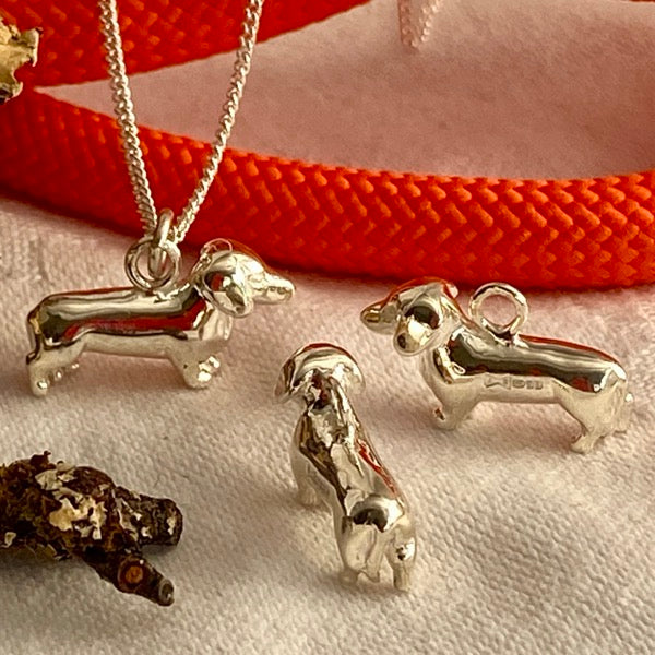 Silver Dachshund by Joy Everley
