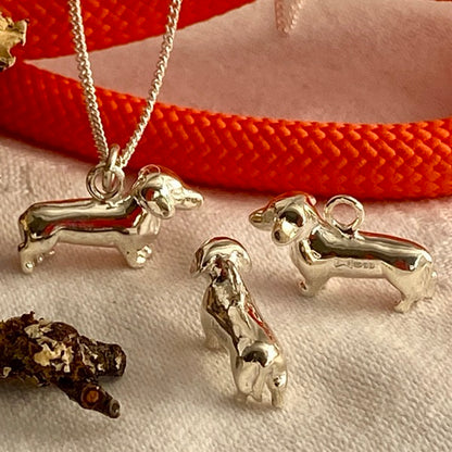 Silver Dachshund by Joy Everley