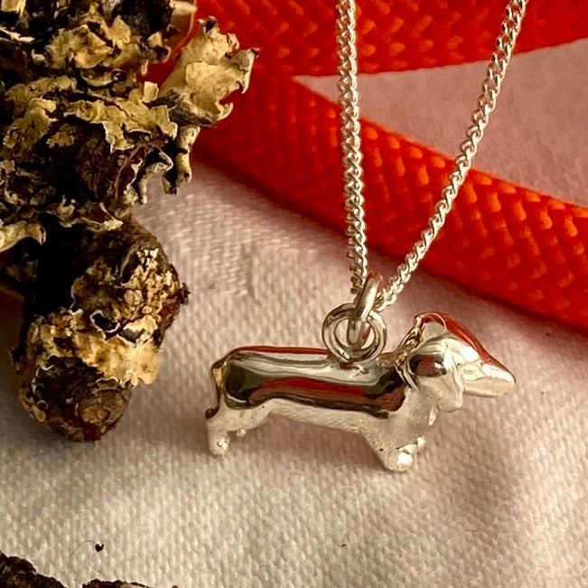 Silver Dachshund by Joy Everley