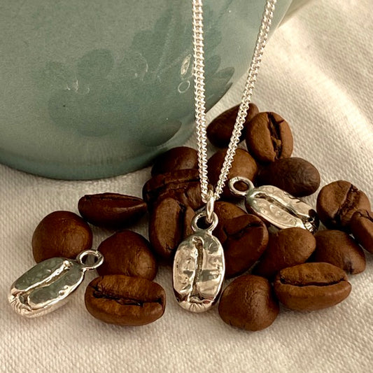 Silver Coffee Bean by Joy Everley