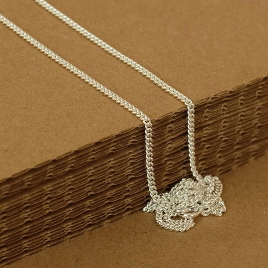 Silver Medium Curb Chain by Joy Everley