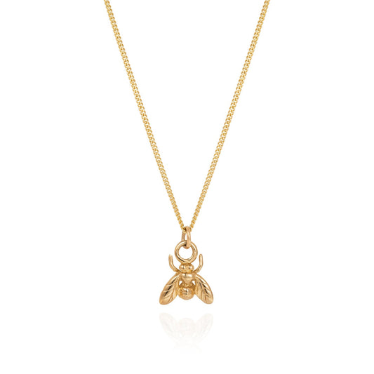 Gold Little Fly Necklace - Joy Everley Fine Jewellers, London