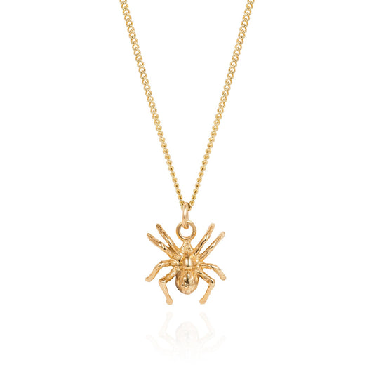9ct Gold Little Spider Necklace by Yasmin Everley