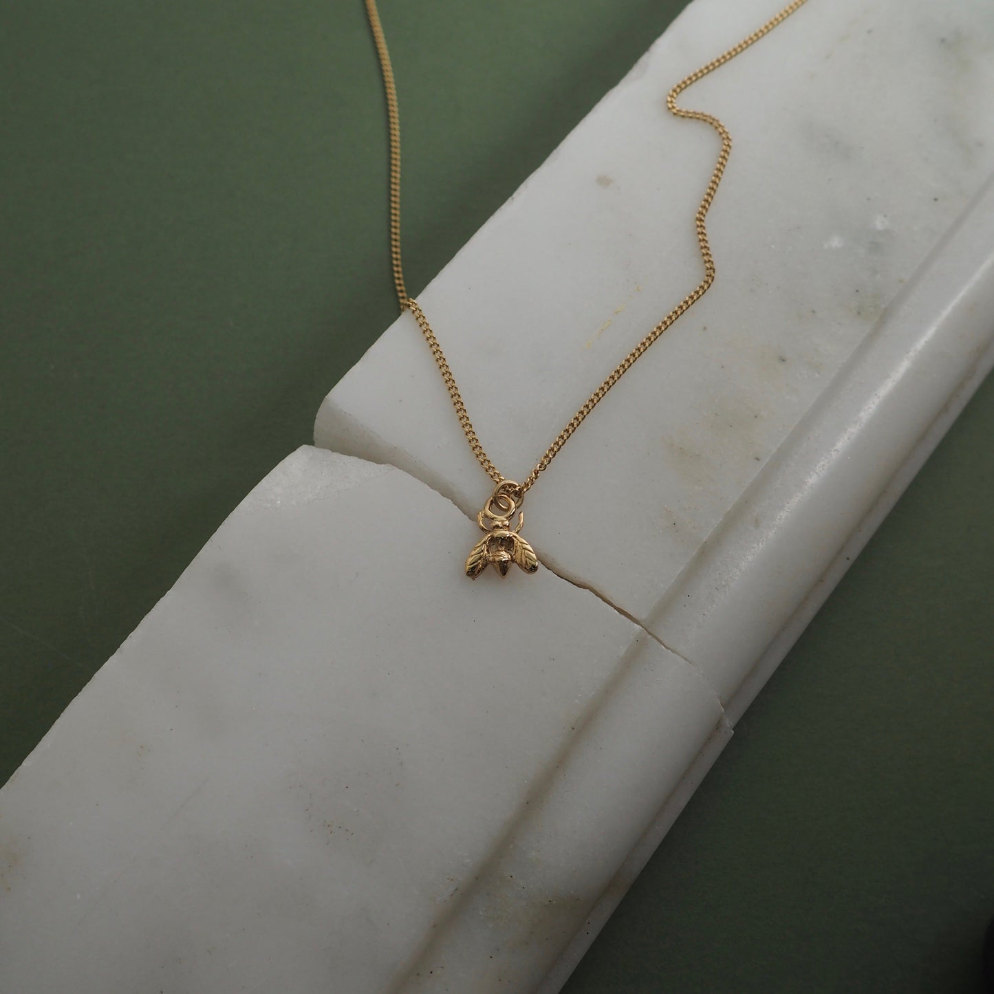 9ct Gold Little Fly Necklace by Yasmin Everley
