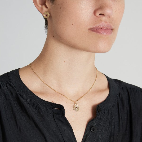 Solid Gold Spiral Pendant by Joy Everley