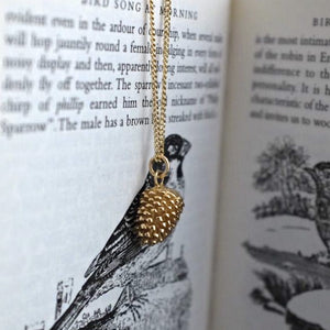 Gold Pinecone Necklace - Joy Everley Fine Jewellers, London
