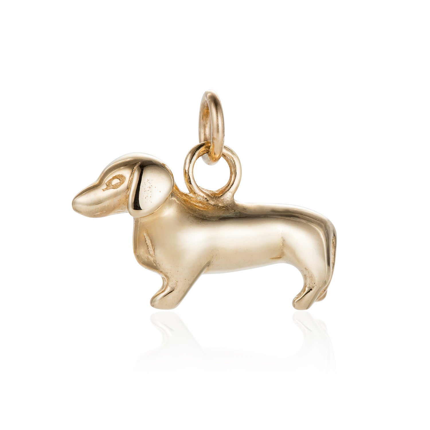 Gold Dachshund Charm - Joy Everley Fine Jewellers, London