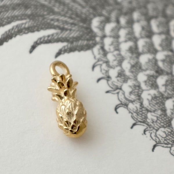 Solid Gold Tiny Pineapple by Joy Everley