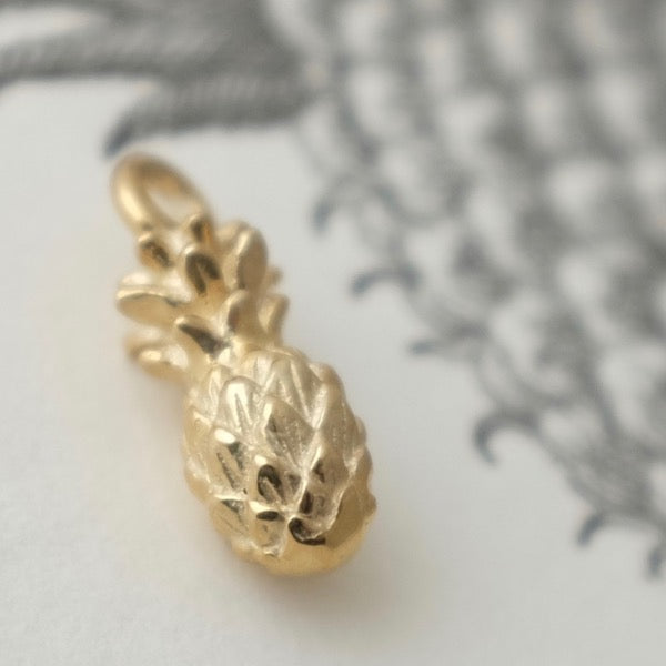 Solid Gold Tiny Pineapple by Joy Everley
