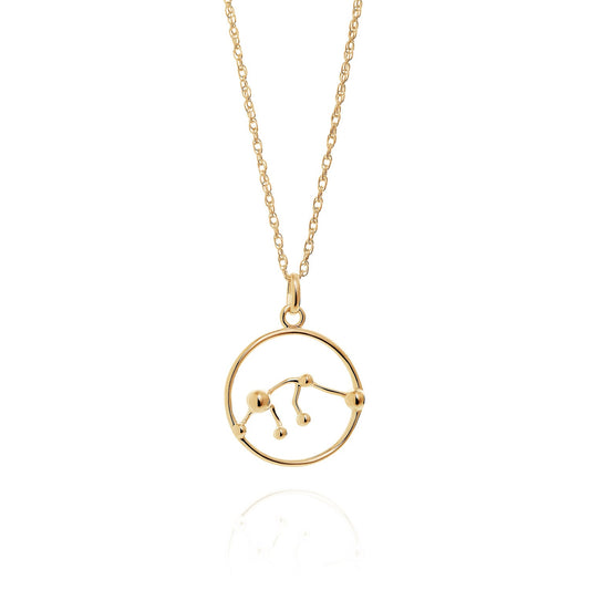 9ct Gold Astrology Necklace by Yasmin Everley