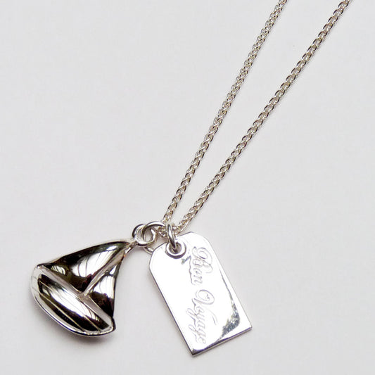 Silver Bon Voyage Necklace