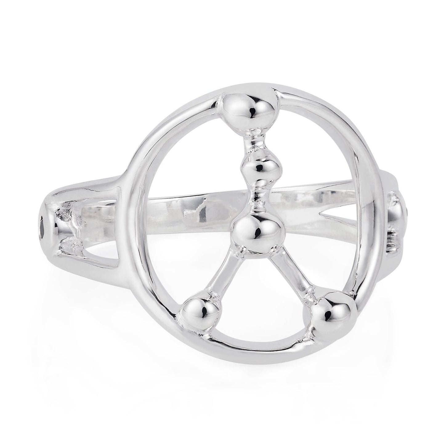 Star Sign Constellation Silver Ring by Yasmin Everley