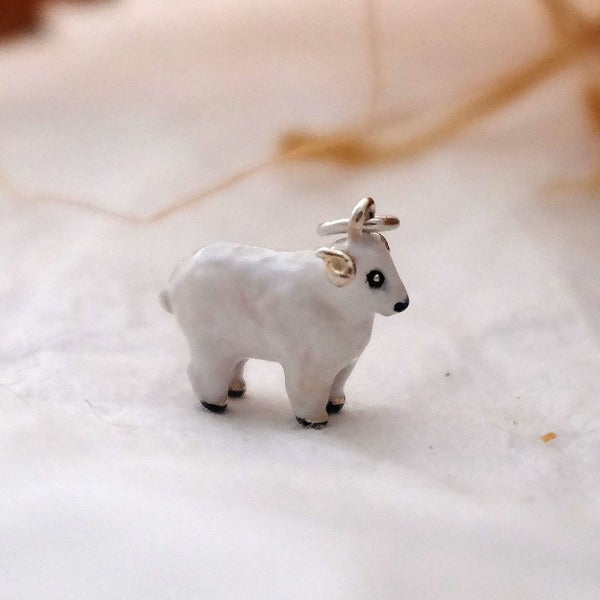 Enamel Woolly Sheep Charm - Joy Everley Fine Jewellers, London