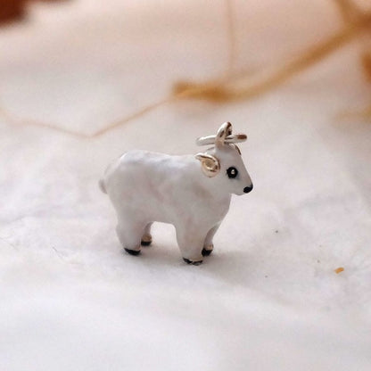 Enamel Woolly Sheep Charm - Joy Everley Fine Jewellers, London