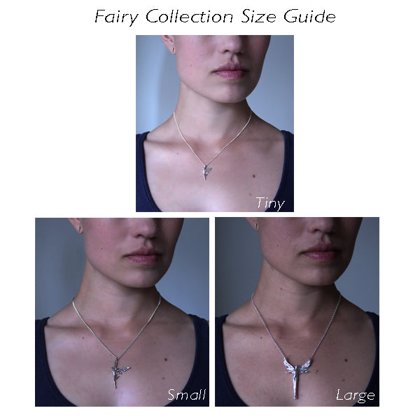 Silver Laughter Fairy Necklace by Joy Everley