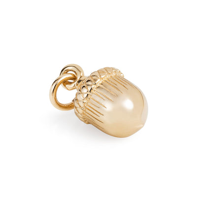 Gold Acorn Charm - Joy Everley Fine Jewellers, London