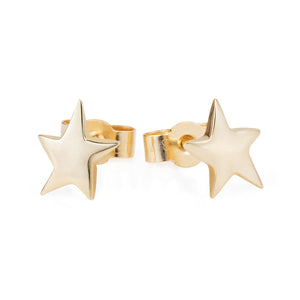 Gold Tiny Star Ear Studs - Joy Everley Fine Jewellers, London