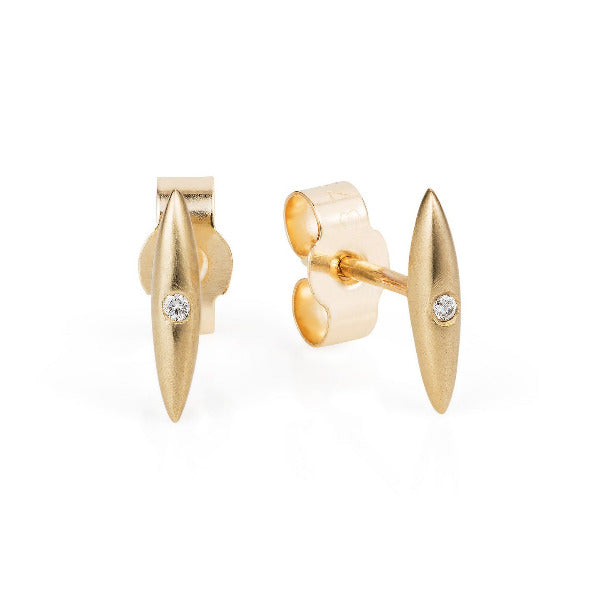 Solid Gold Telstar Diamond Studs by Joy Everley