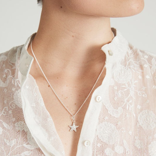 Silver Starfish Necklace by Joy Everley