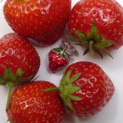 Strawberry Flower & Strawberry Earrings
