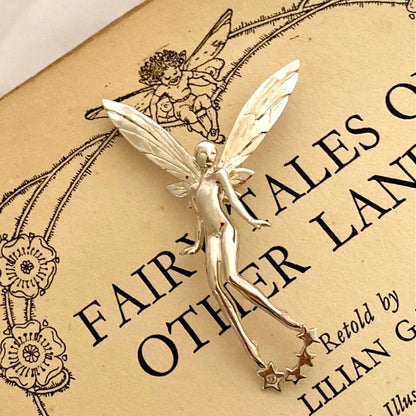 Silver Laughter Fairy Brooch by Joy Everley