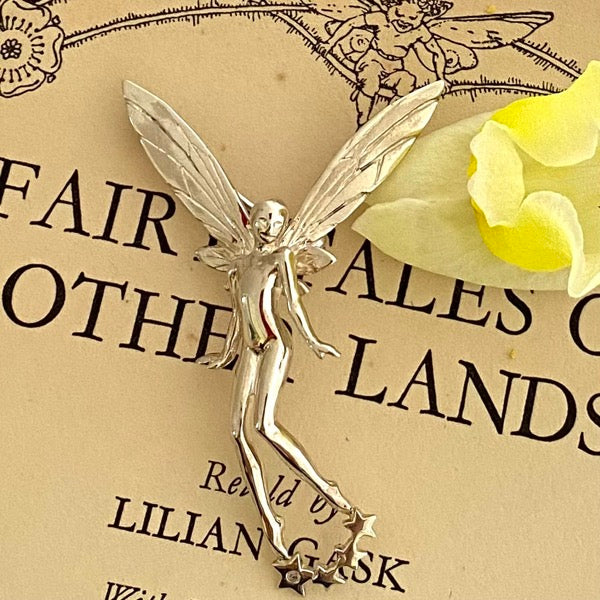 Silver Laughter Fairy Brooch by Joy Everley