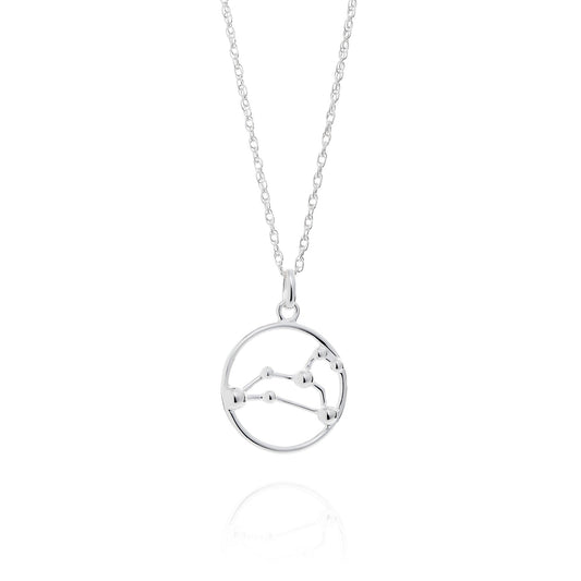 Astrology Star Sign Silver Necklace by Yasmin Everley