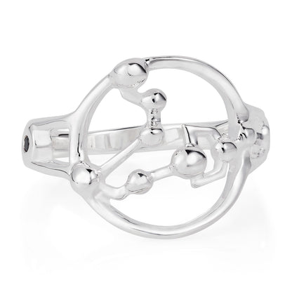 Star Sign Constellation Silver Ring by Yasmin Everley