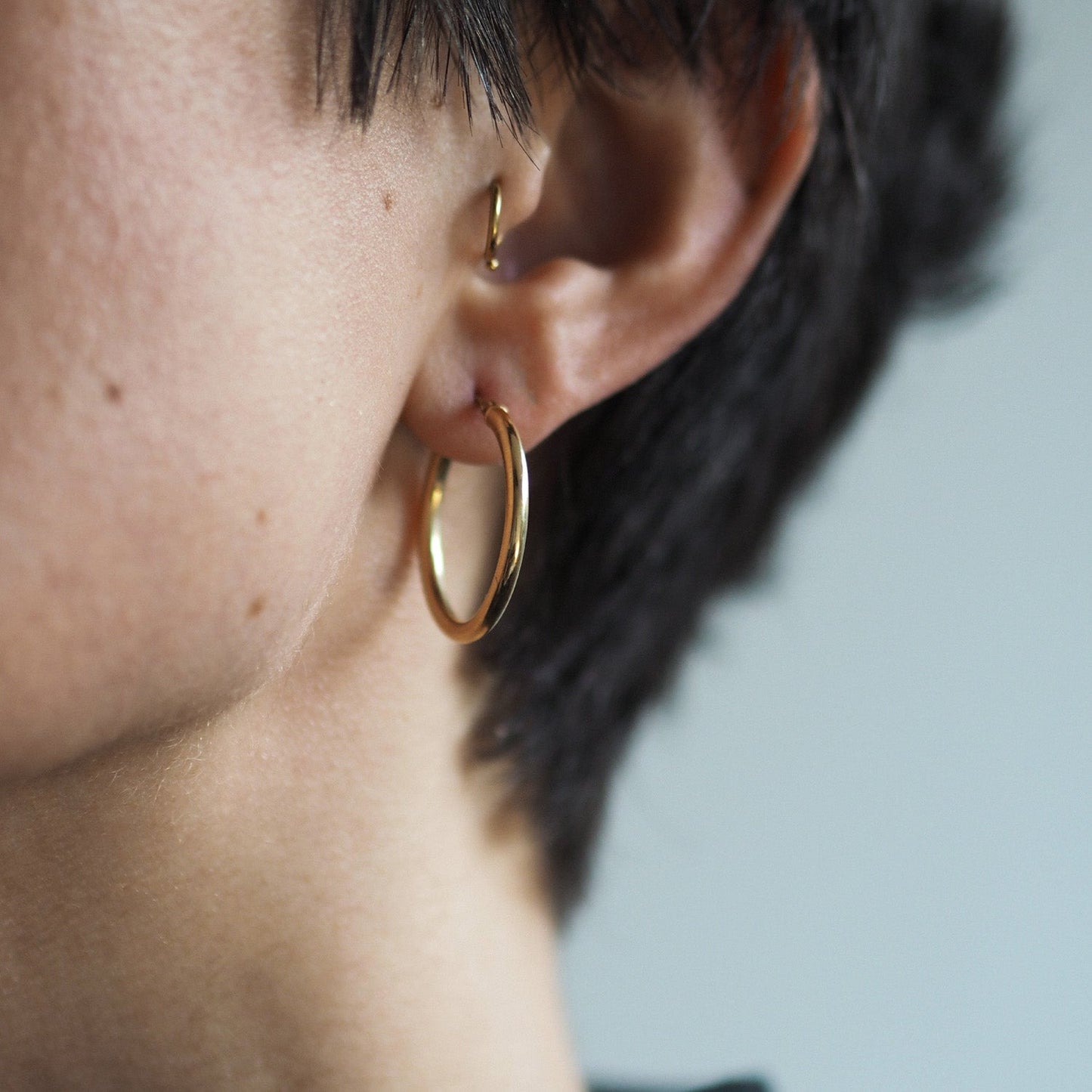 9ct Gold Quotidian Hoop Earrings