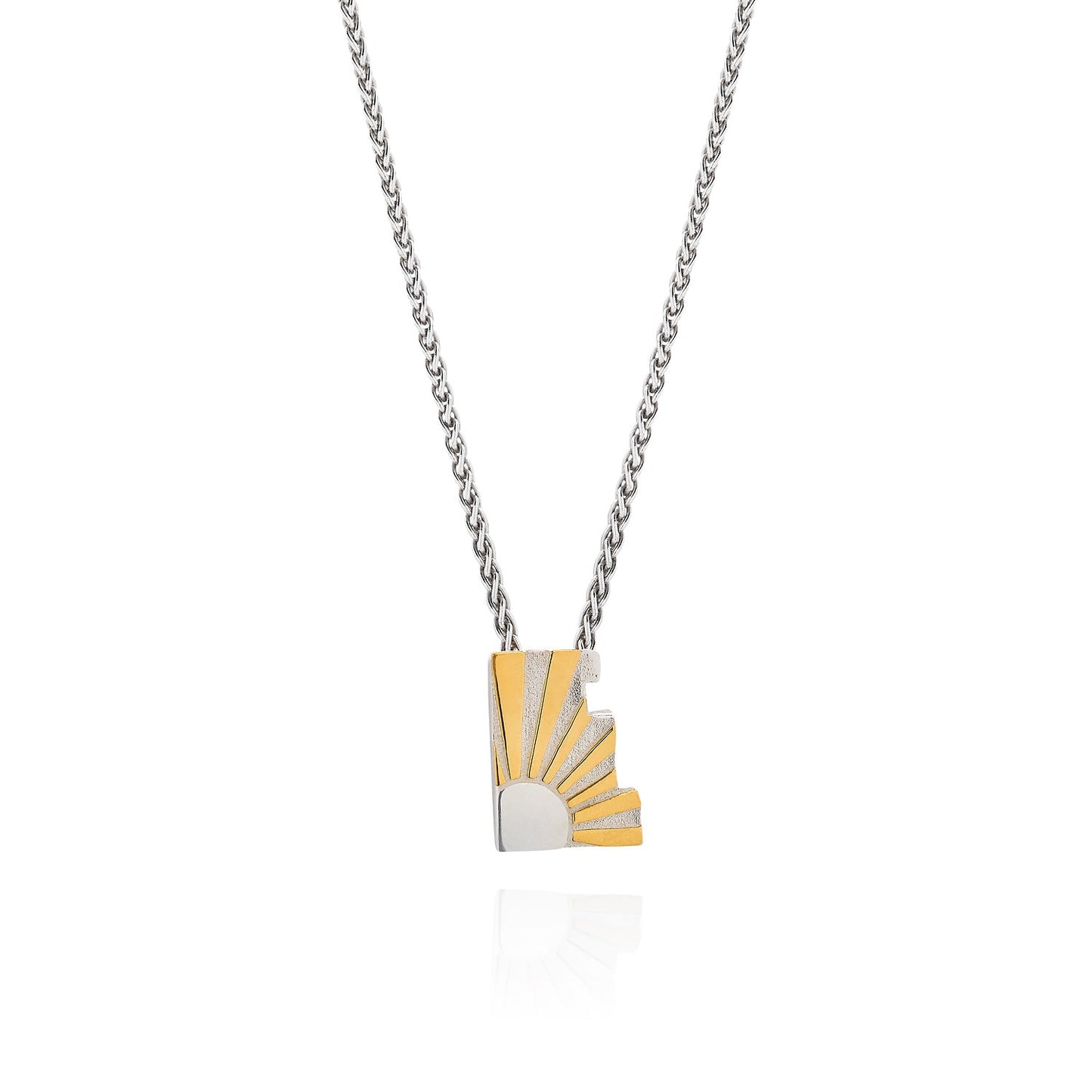 Art Deco Ray Initial Necklace by Yasmin Everley