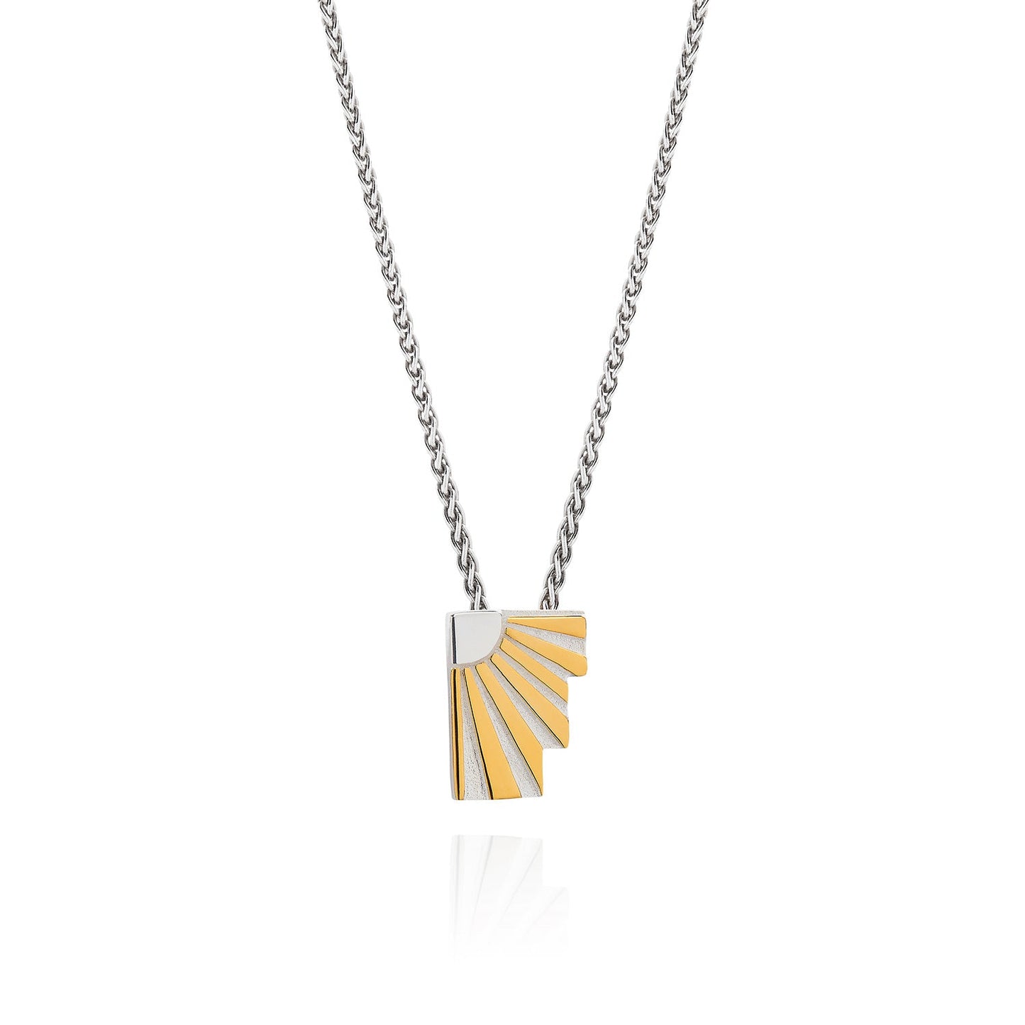 Art Deco Ray Initial Necklace by Yasmin Everley