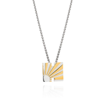 Art Deco Ray Initial Necklace by Yasmin Everley