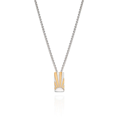 Art Deco Ray Initial Necklace by Yasmin Everley