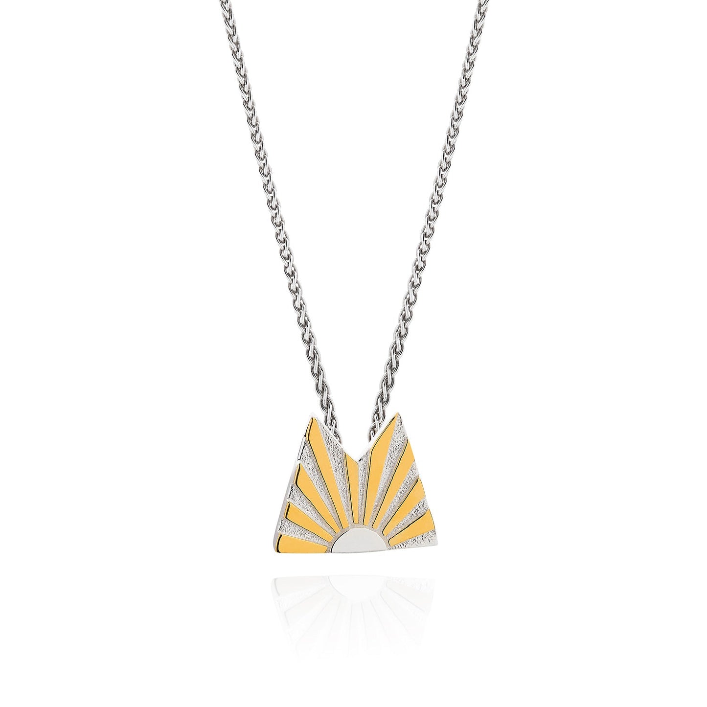 Art Deco Ray Initial Necklace by Yasmin Everley