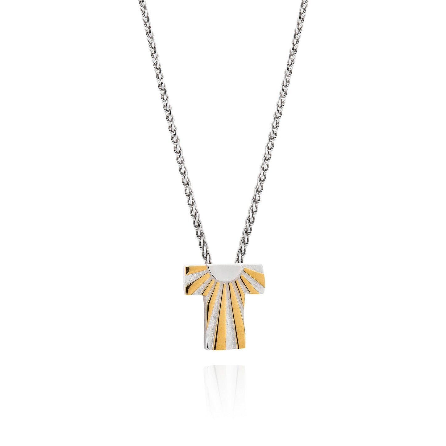 Art Deco Ray Initial Necklace by Yasmin Everley