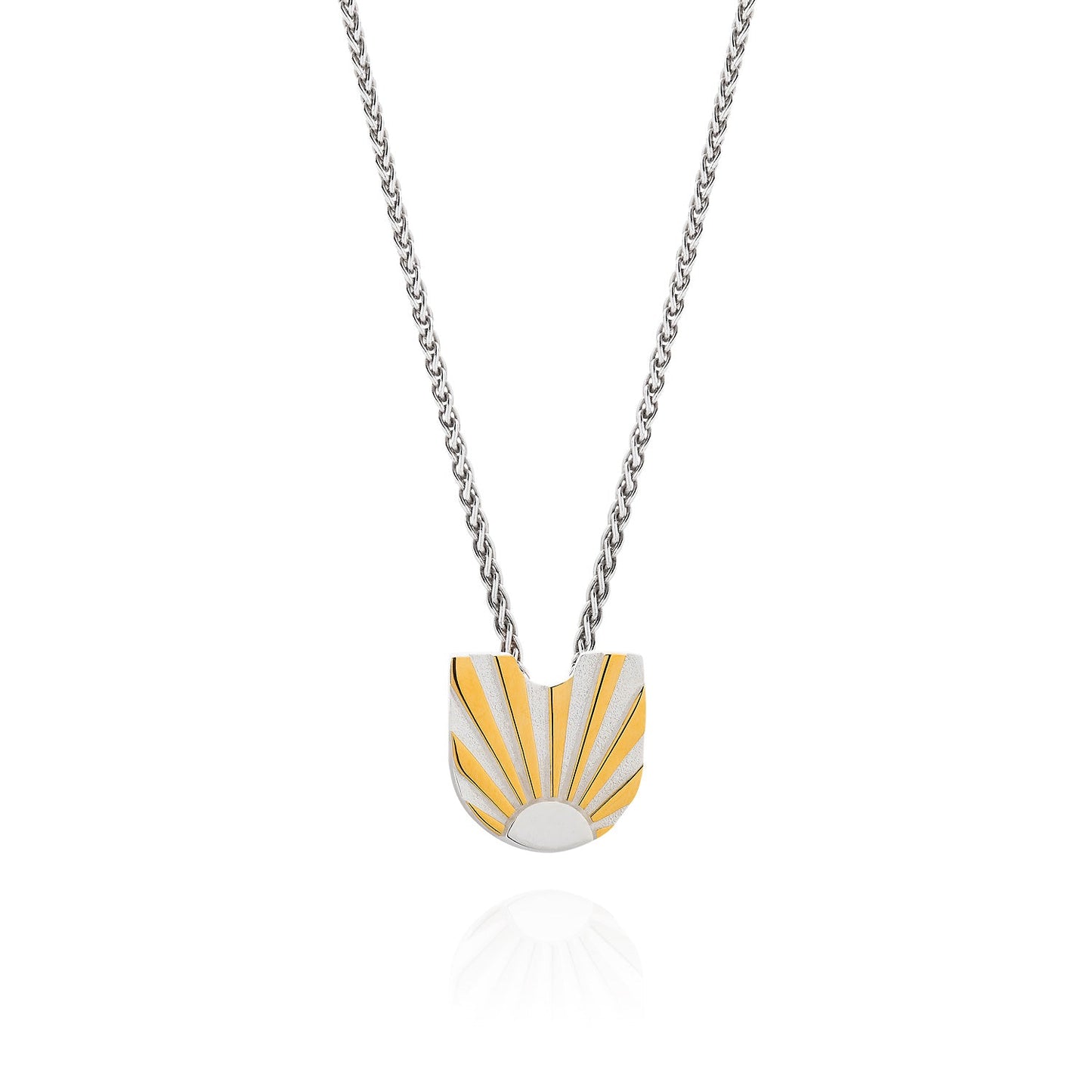 Art Deco Ray Initial Necklace by Yasmin Everley