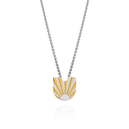 Art Deco Ray Initial Necklace by Yasmin Everley