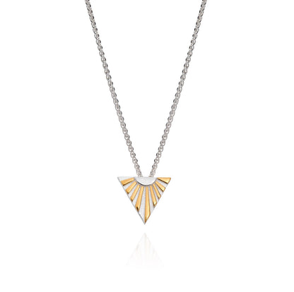 Art Deco Ray Initial Necklace by Yasmin Everley