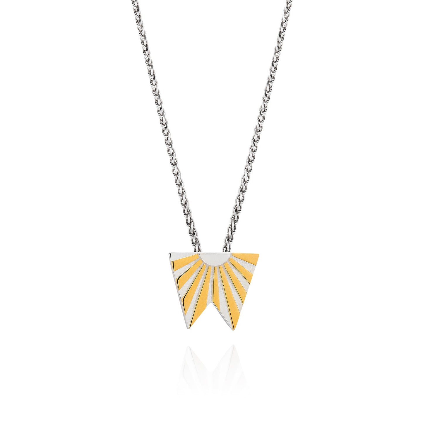 Art Deco Ray Initial Necklace by Yasmin Everley