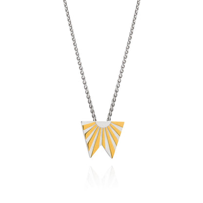 Art Deco Ray Initial Necklace by Yasmin Everley